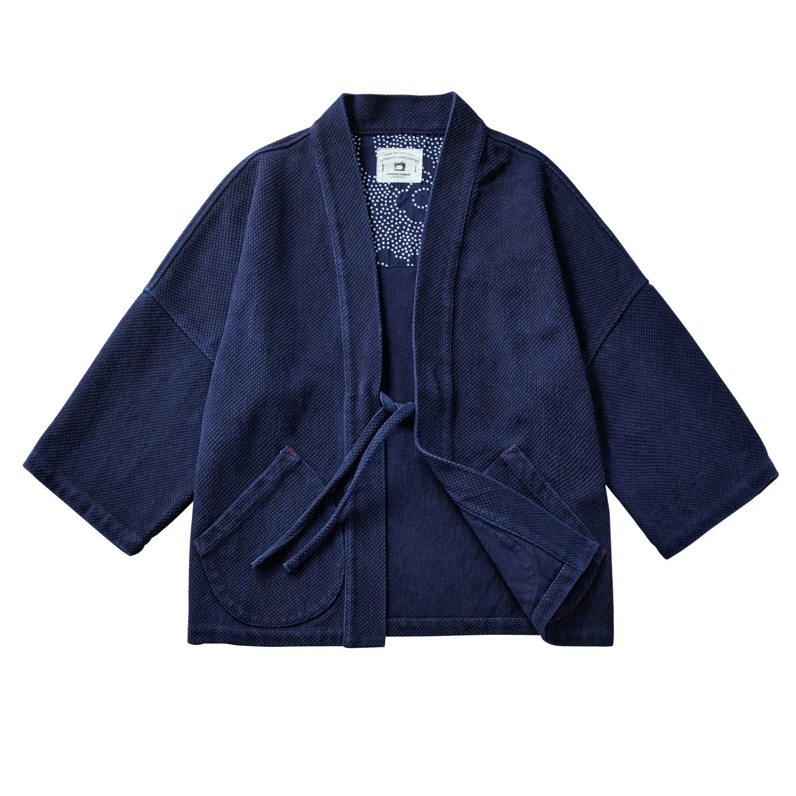 45° Pocket Opening Indigo Kimono Jacket