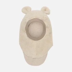 Baby & Kids Wool Teddy Fleece Bear Balaclava - Cement