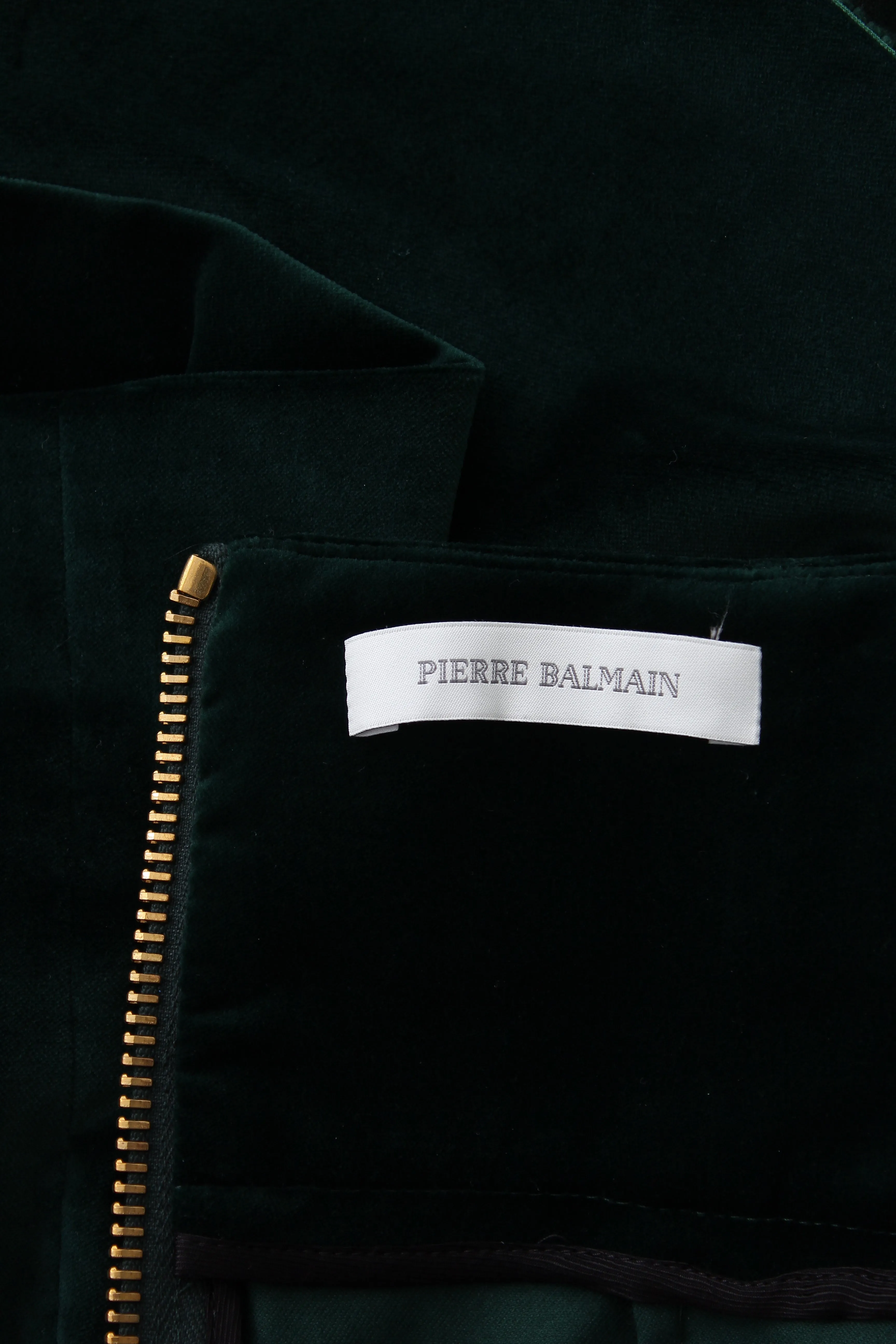 Balmain Eyelet-Embellished Velvet Mini Skirt