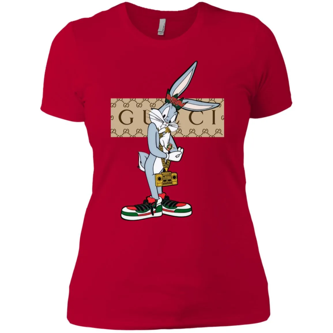 Best Gucci Rabbit T-shirt Women Cotton T-Shirt