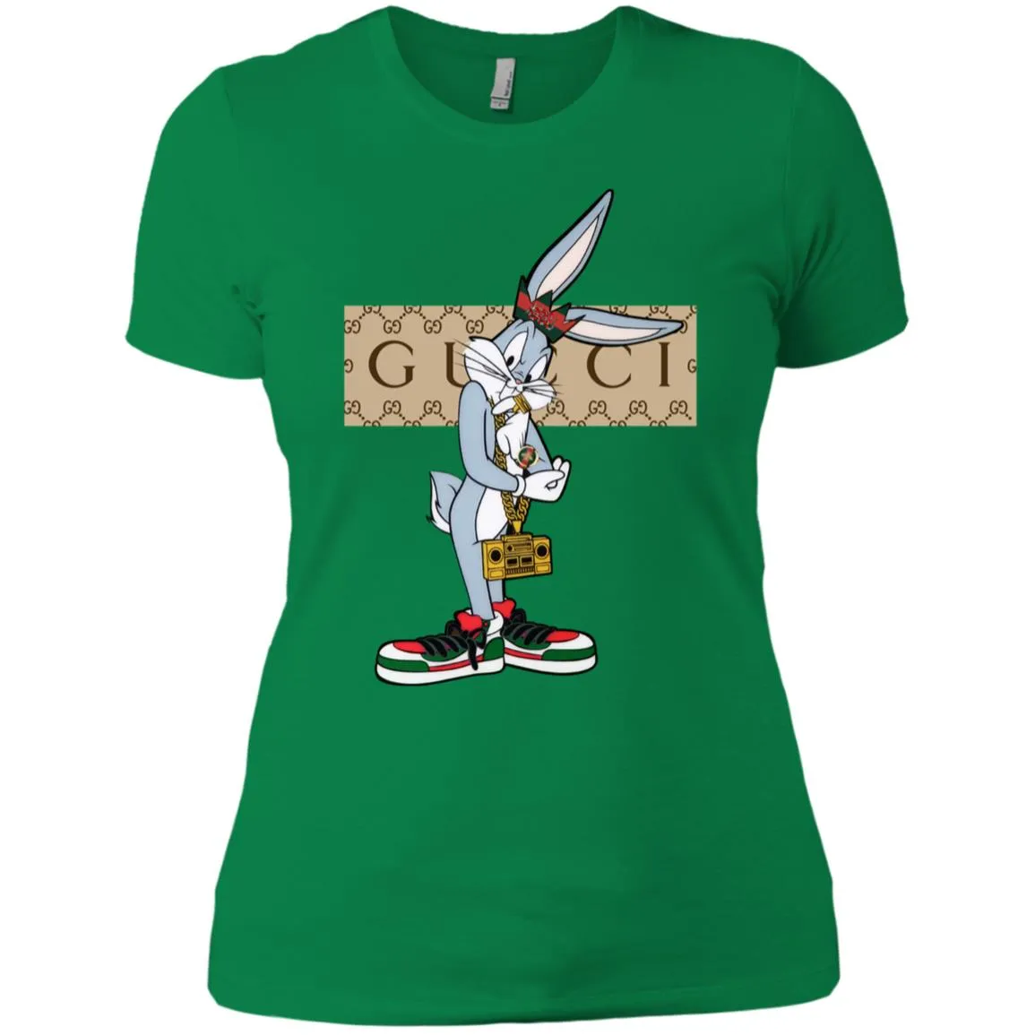 Best Gucci Rabbit T-shirt Women Cotton T-Shirt
