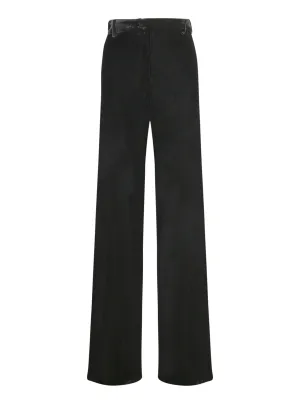 Black Velvet Palazzo Pants