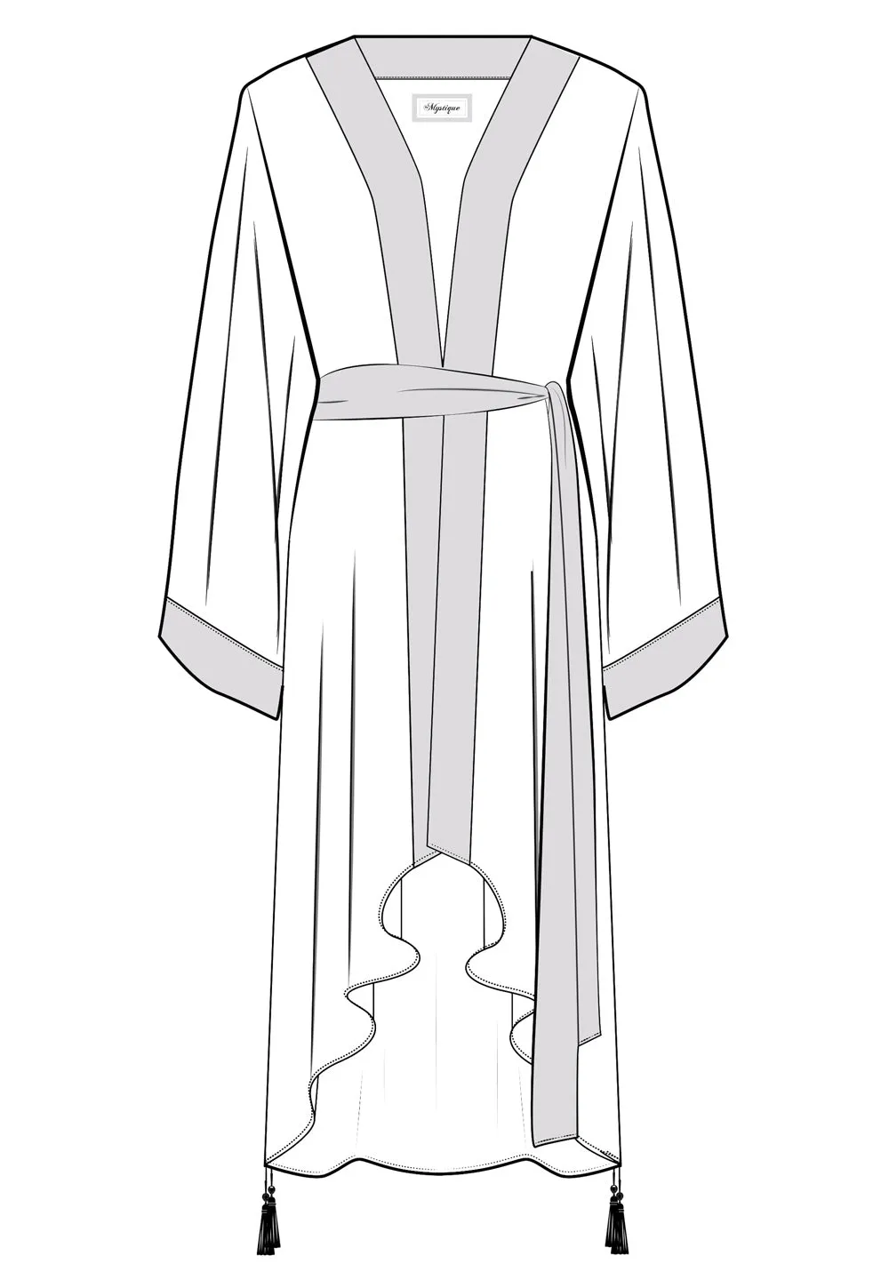 Boho - Guarani Kimono (Black)