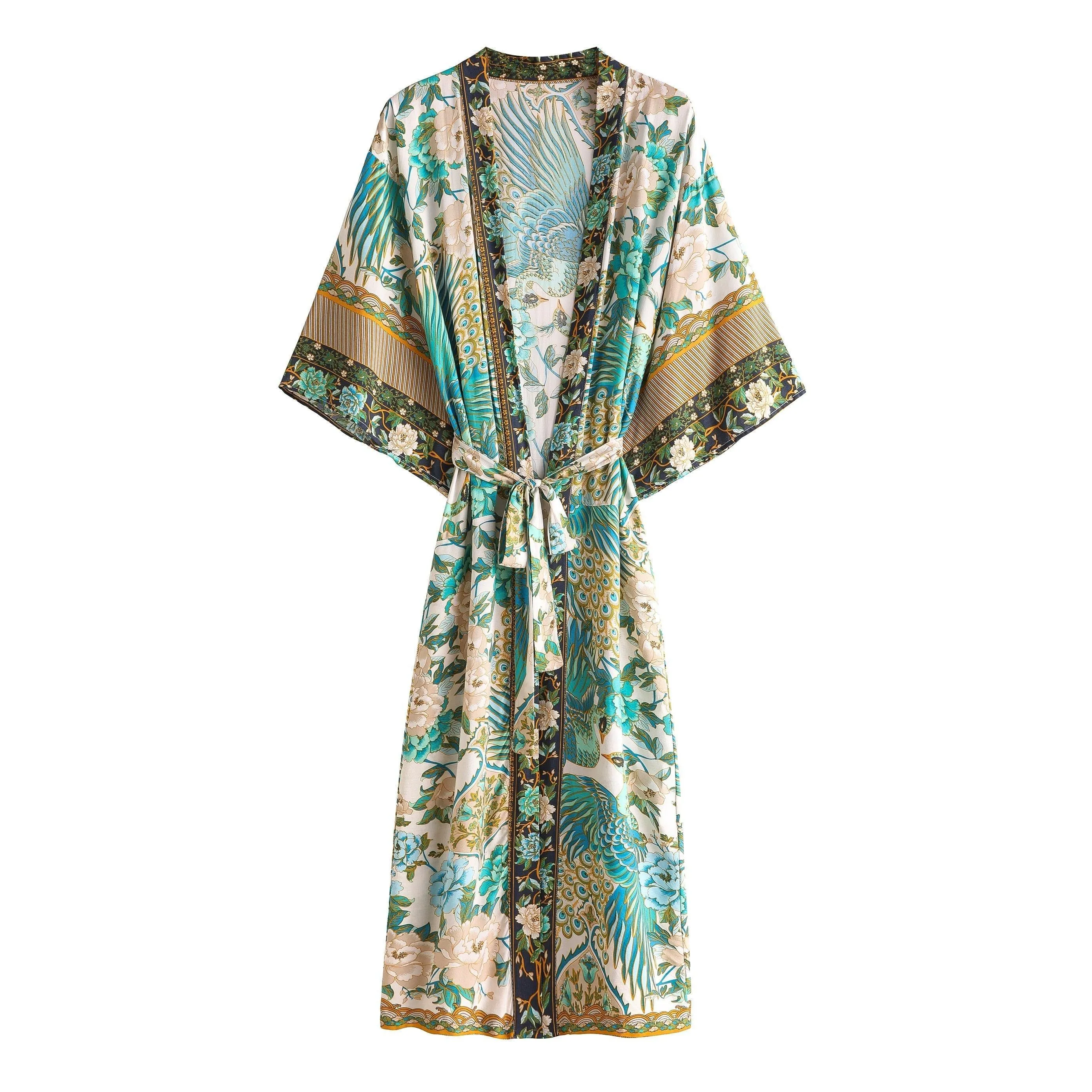 Boho Kimono, Beach Cover Up Kimono, Japanese inspired Kimono, Bohemian Kimono, Handmade Kimono