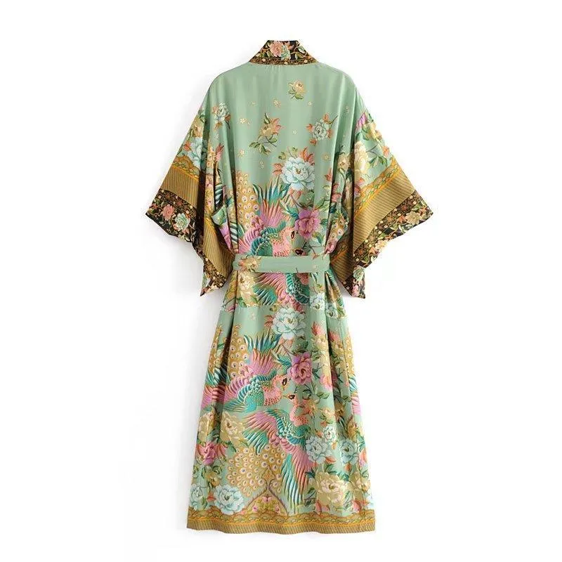Boho Kimono, Beach Cover Up Kimono, Japanese inspired Kimono, Bohemian Kimono, Handmade Kimono