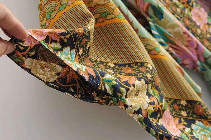 Boho Kimono, Beach Cover Up Kimono, Japanese inspired Kimono, Bohemian Kimono, Handmade Kimono