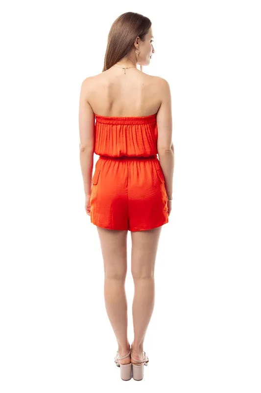 CECILIA STRAPLESS ROMPER