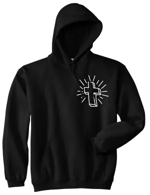 Cross of Praise Chest God Religious Pullover Hoodie