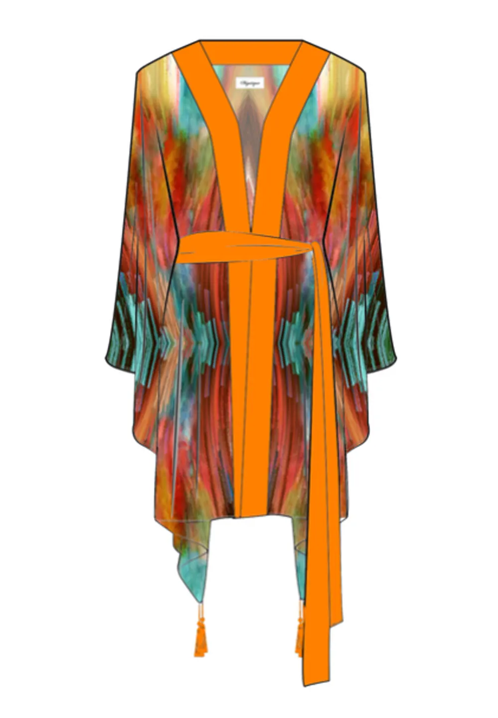Cruise - Serendipity Kimono Skull (Neon Orange)