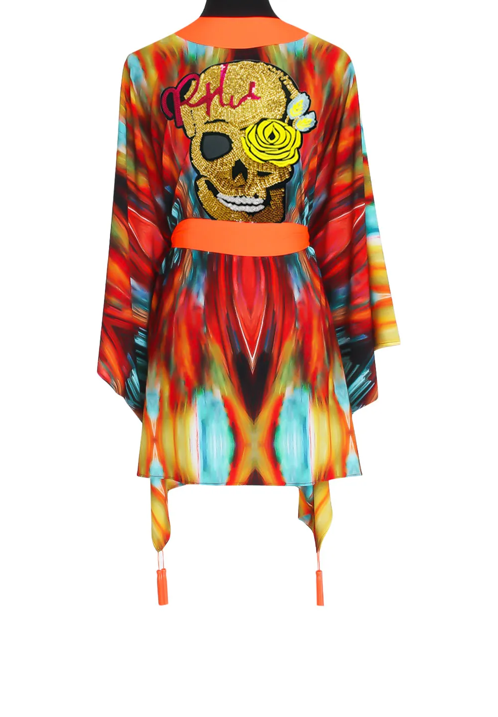 Cruise - Serendipity Kimono Skull (Neon Orange)
