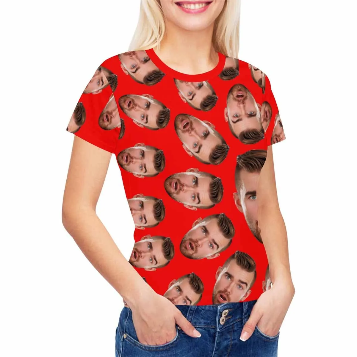 Custom Face Spin Women's T-shirt