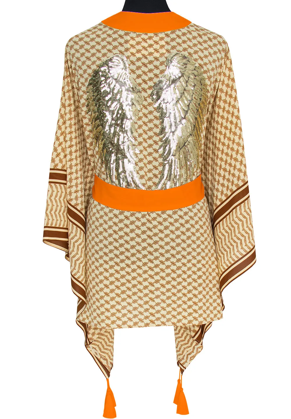 Desert - Sand Kimono Wings (Neon Orange)