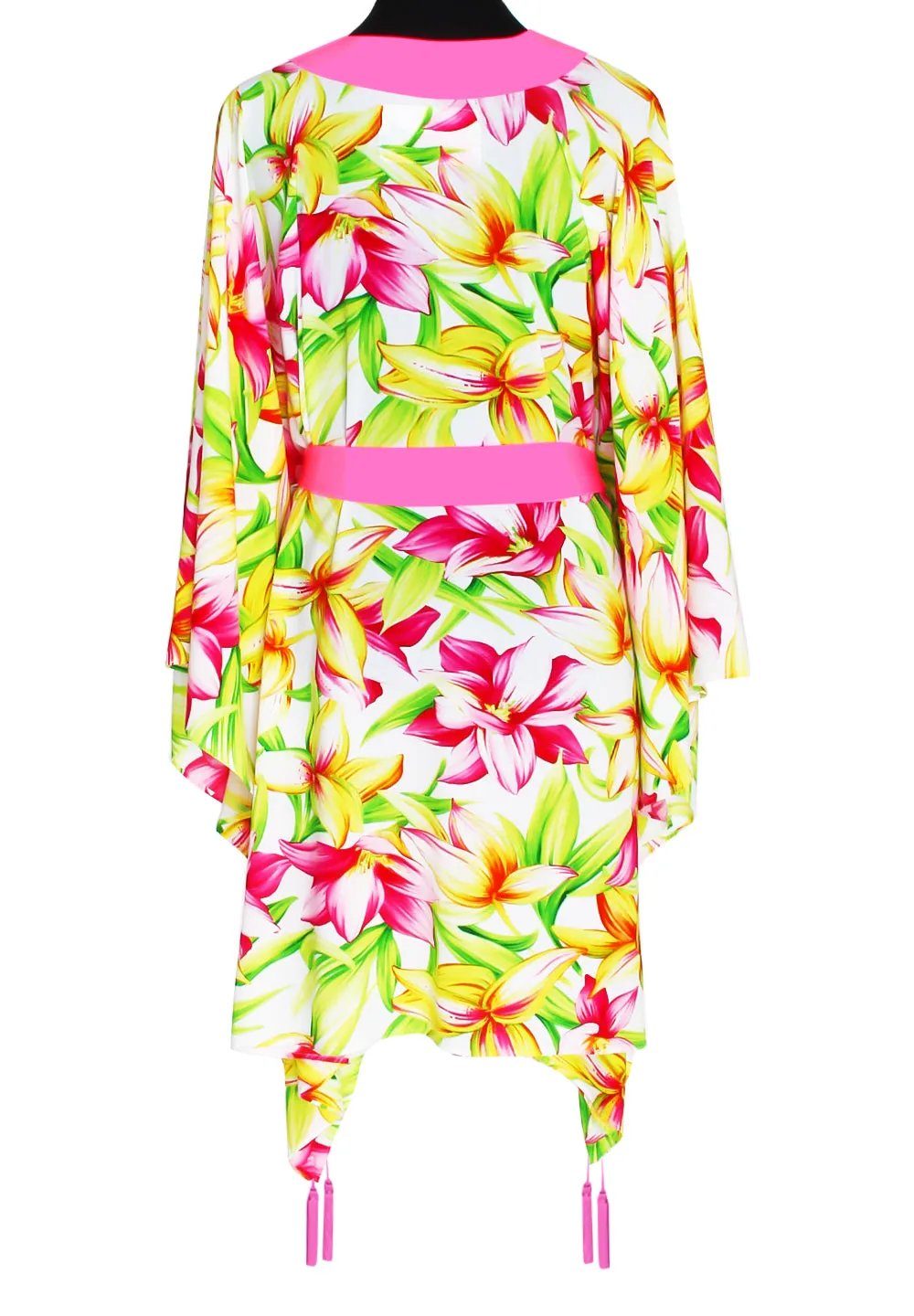 Euphoria – Floral Love Kimono (Neon Pink)