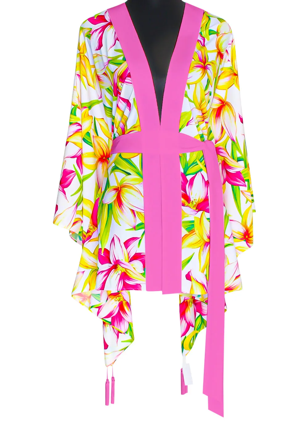 Euphoria – Floral Love Kimono (Neon Pink)
