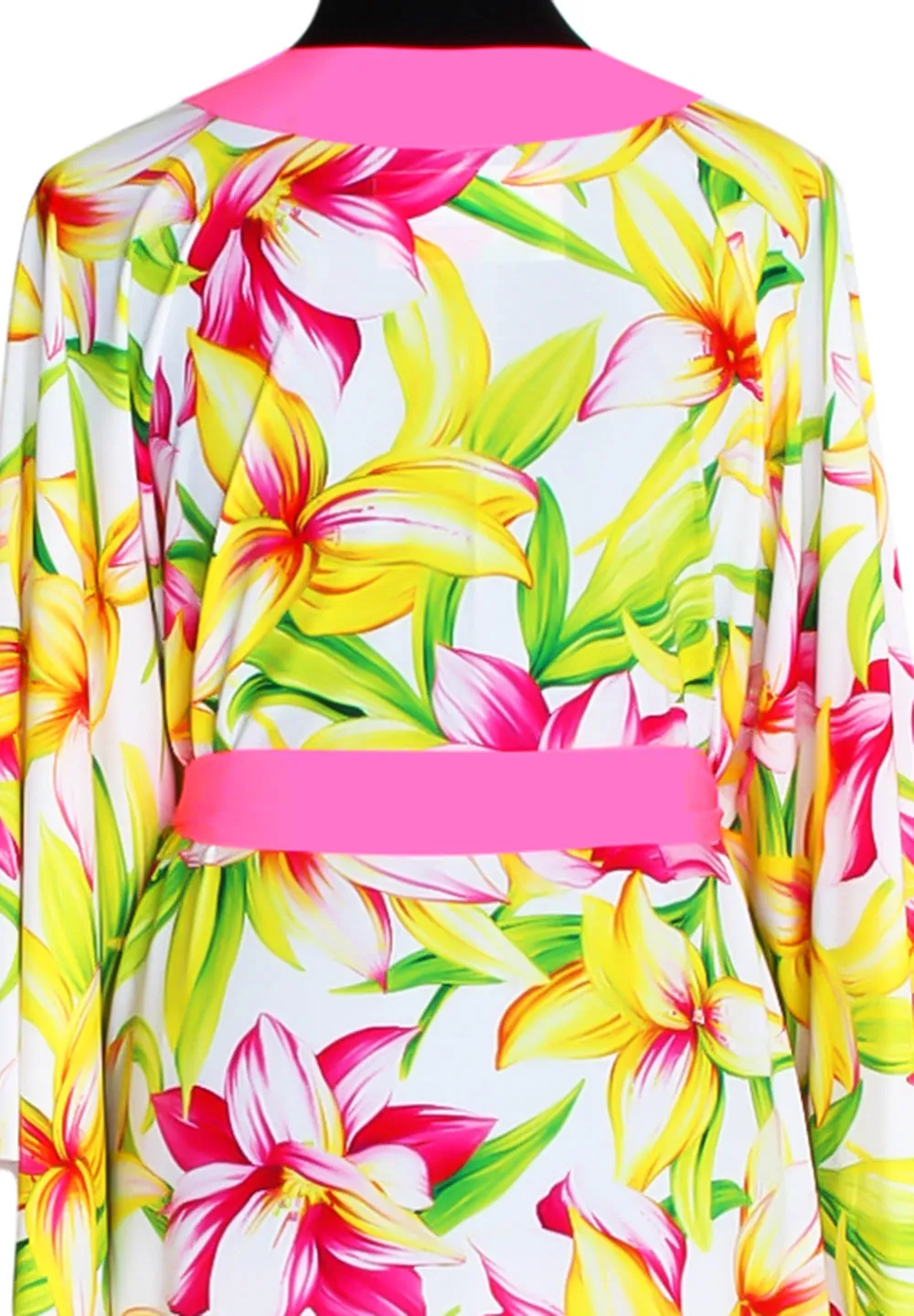 Euphoria – Floral Love Kimono (Neon Pink)