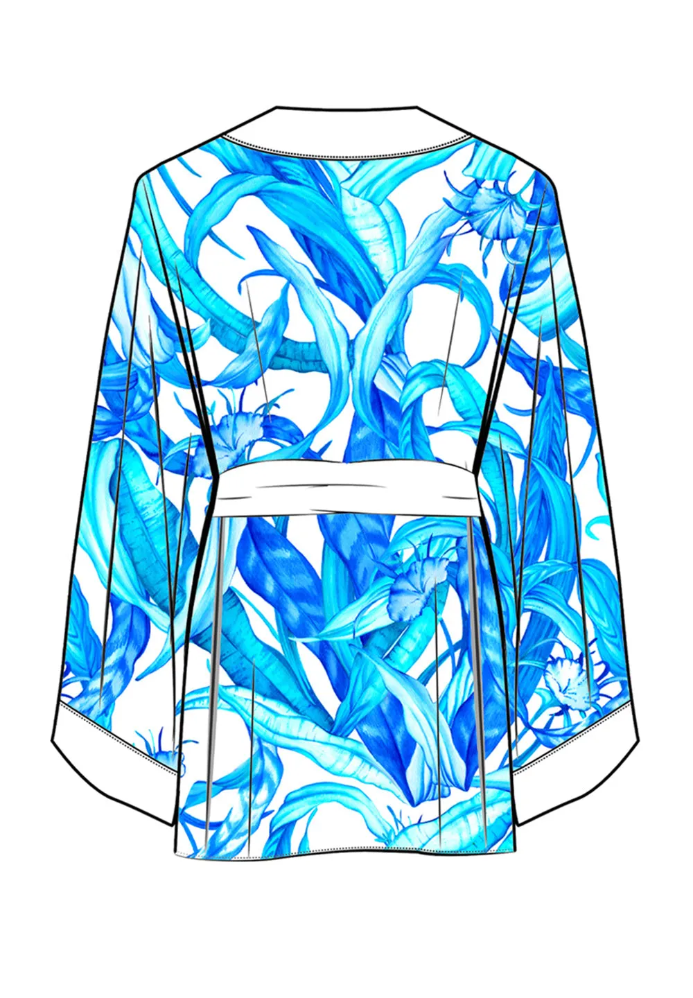 Euphoria – Mystic Forest Kimono (Off-White)