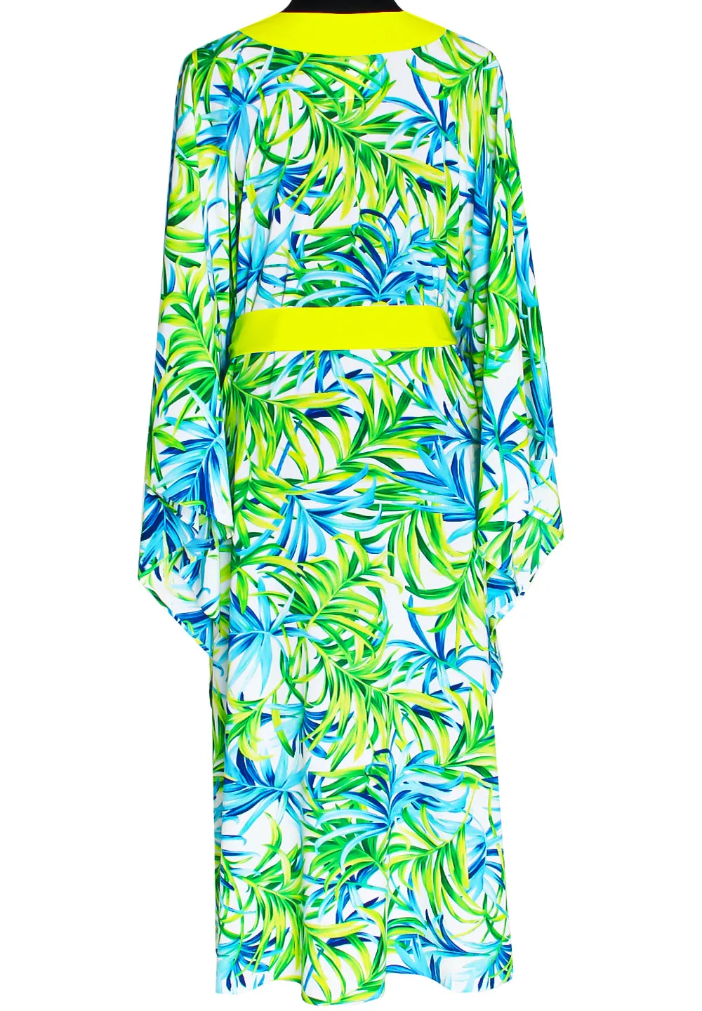 Euphoria – Paradise Palm Kimono (Neon Yellow)