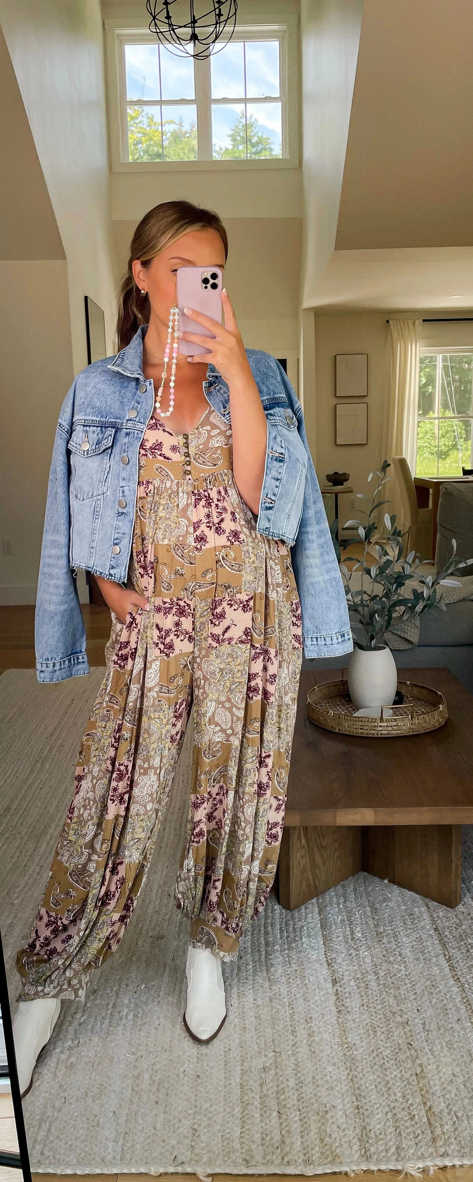 Every Day Every Night Night Crop Denim Jacket