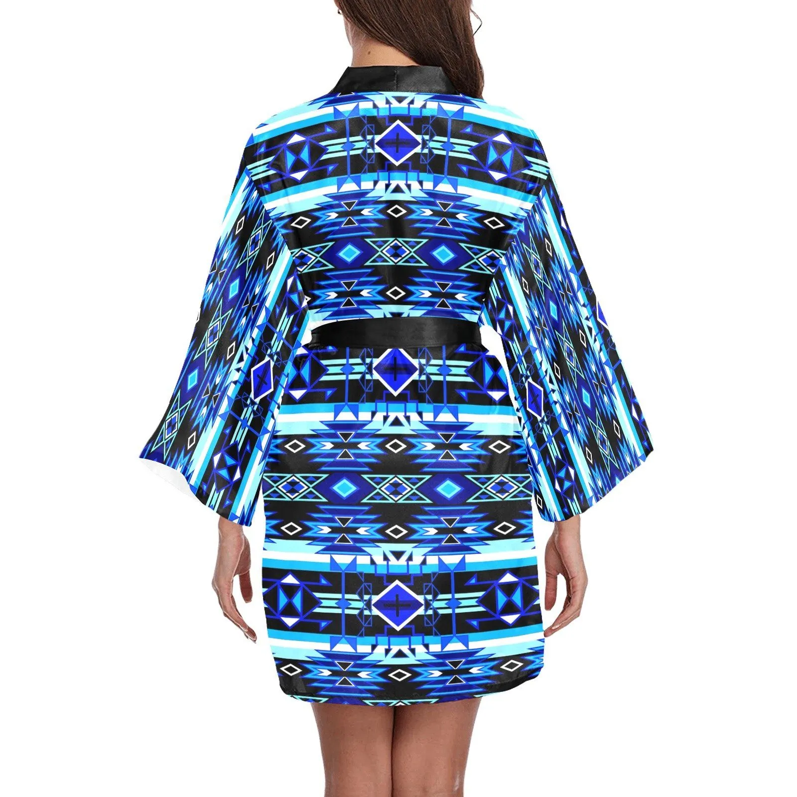 Force of Nature Winter Night Long Sleeve Satin Robe