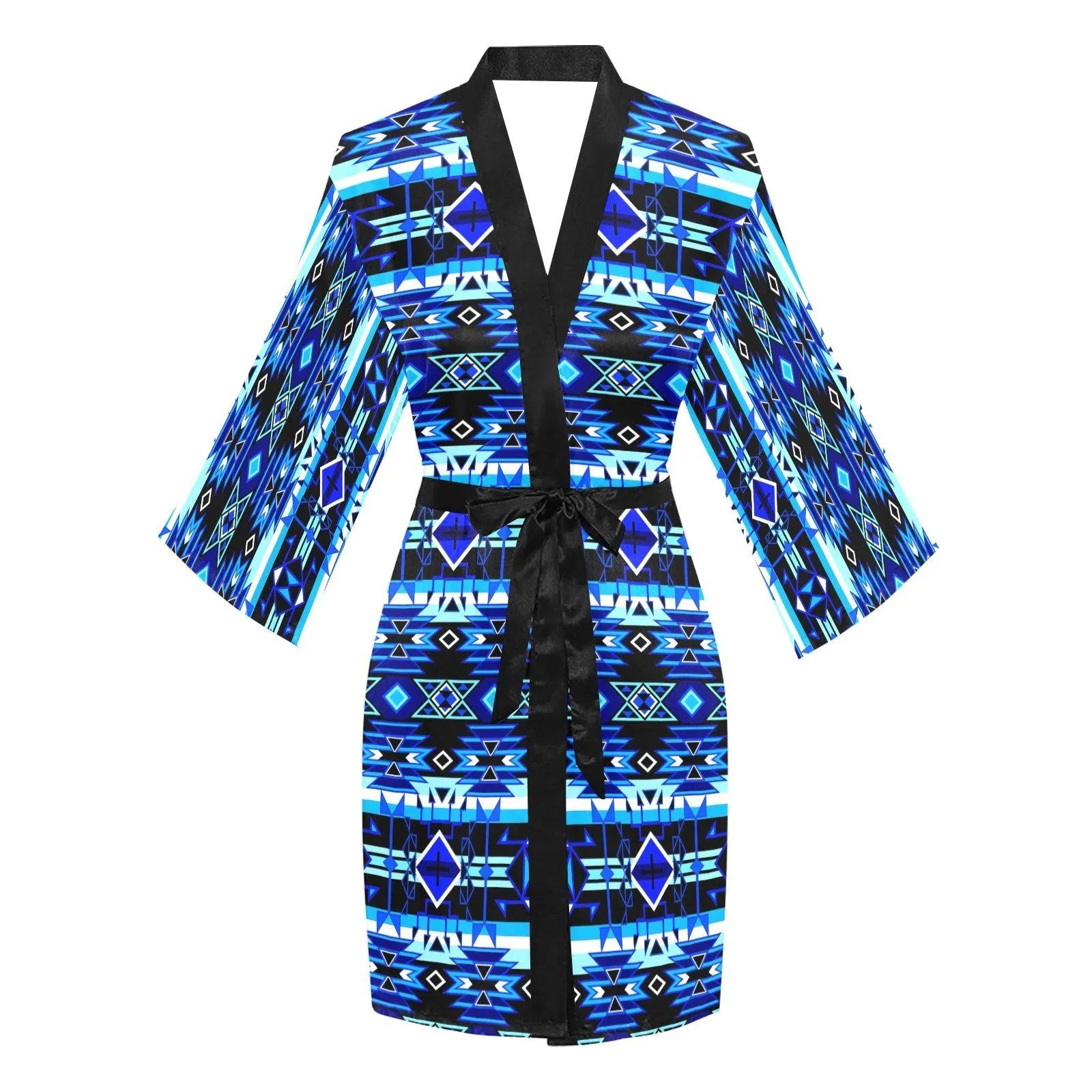 Force of Nature Winter Night Long Sleeve Satin Robe