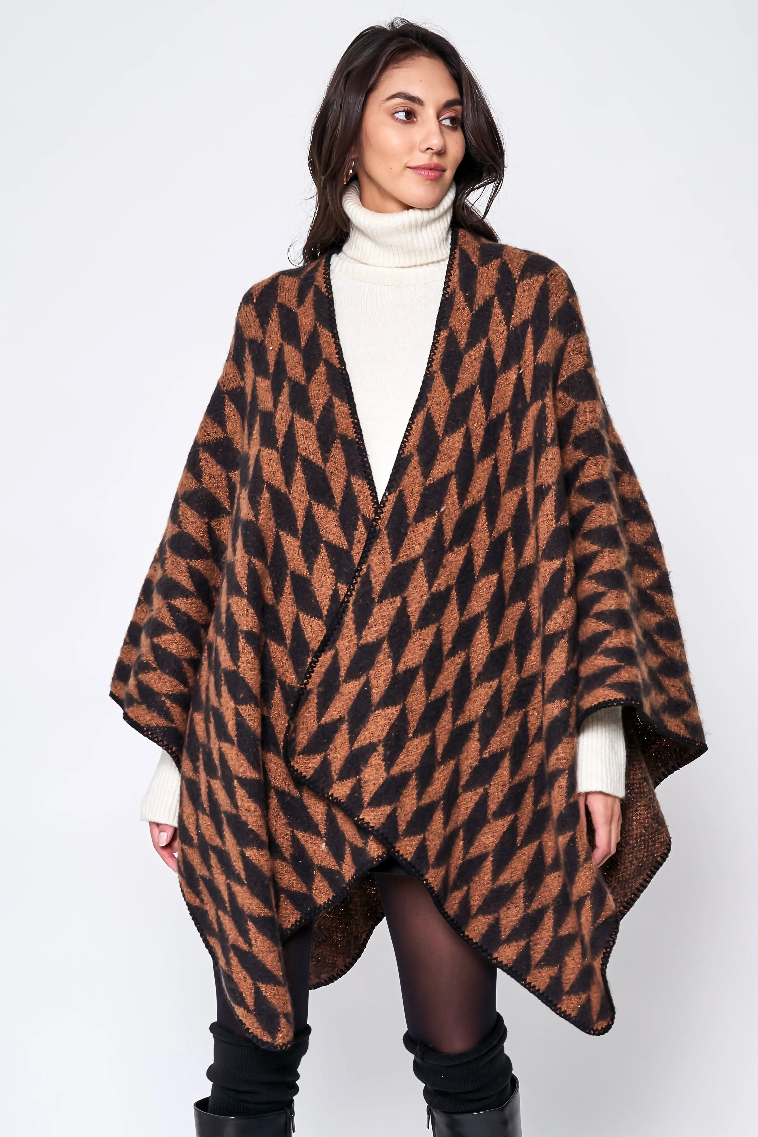 Geometric Knitted Kimono