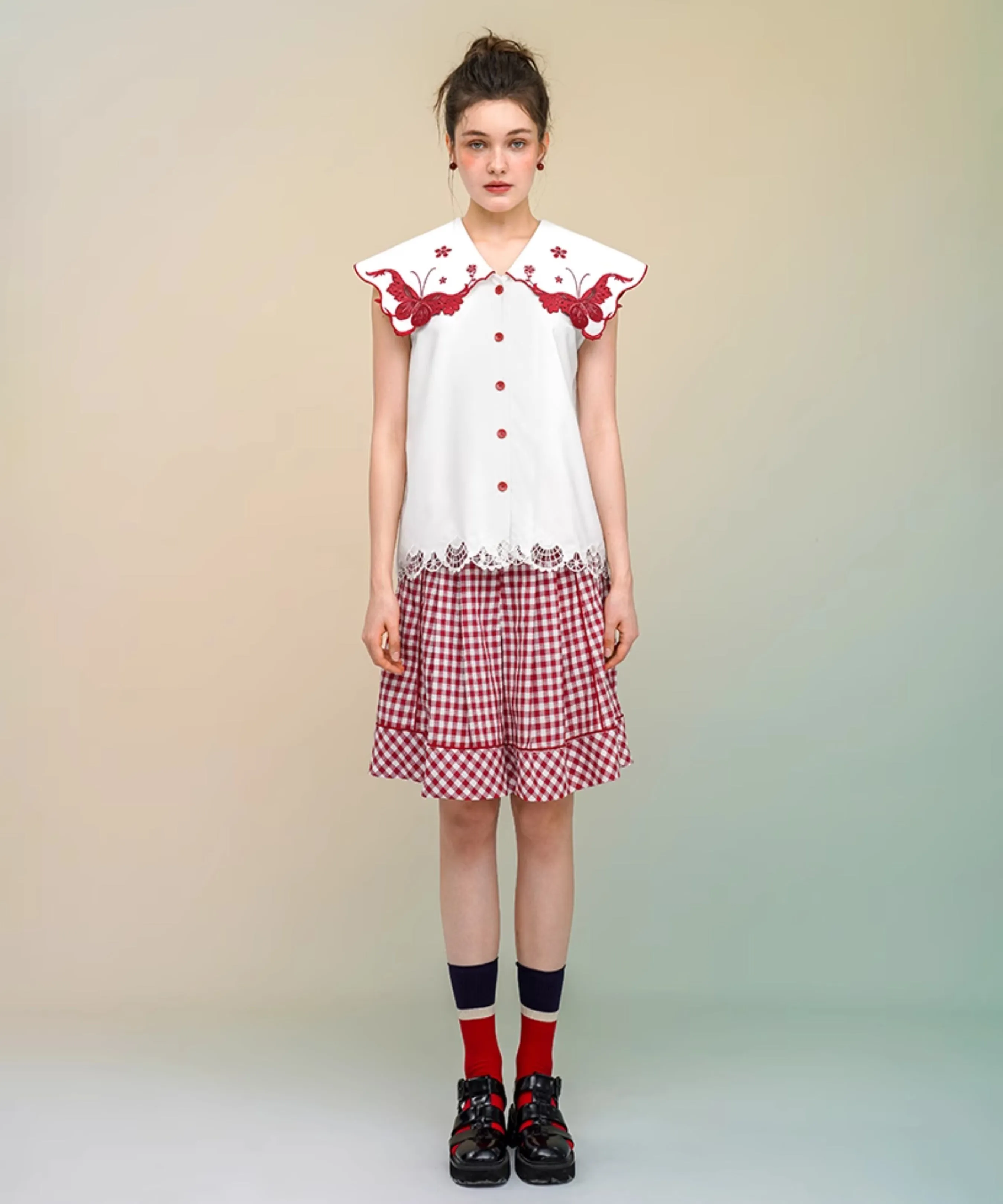 Gingham Check Culottes