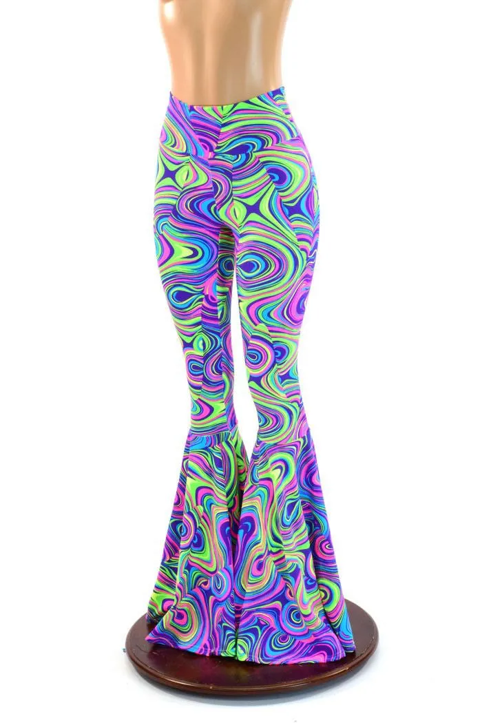 Glow Worm High Waist Bell Bottom Flares