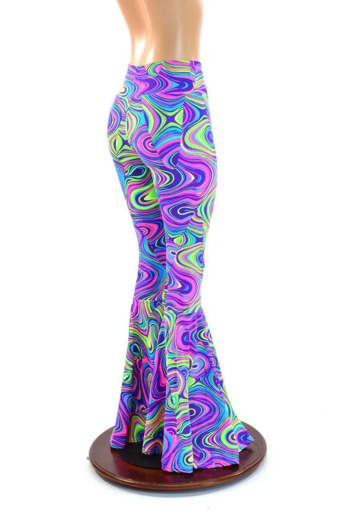 Glow Worm High Waist Bell Bottom Flares