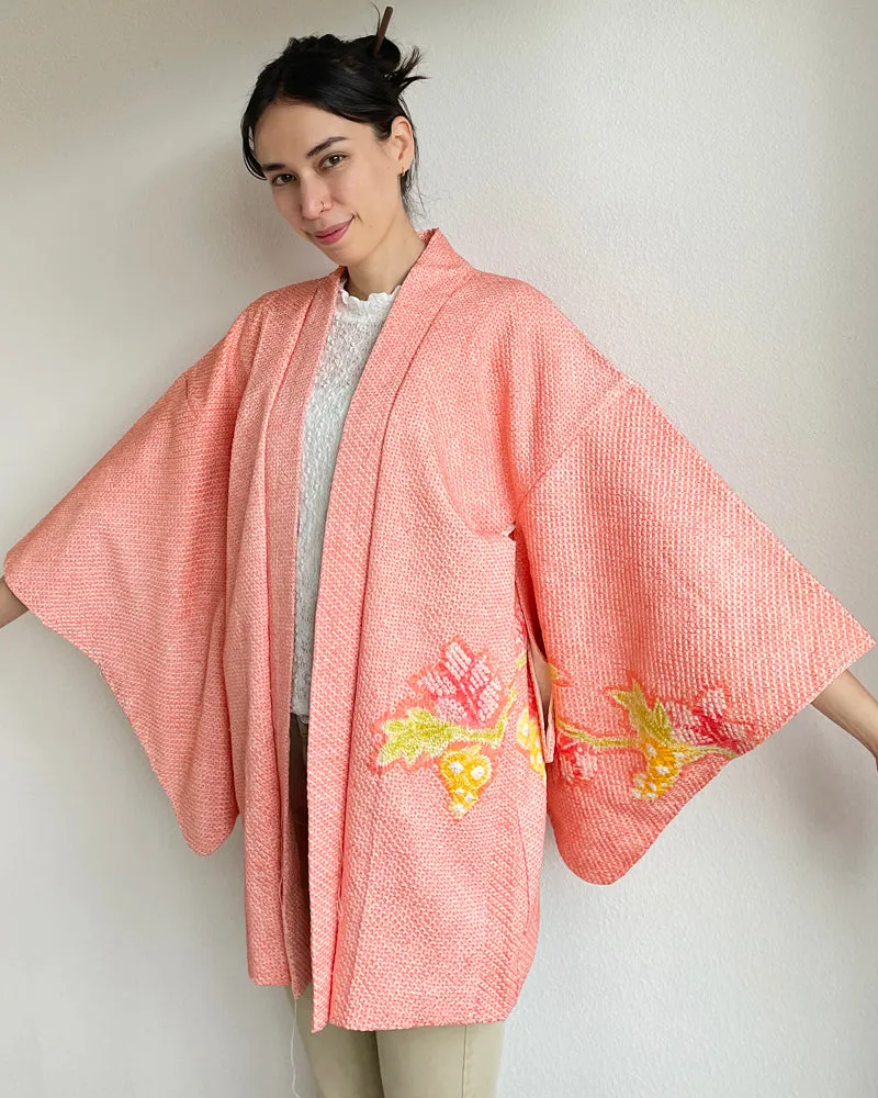 Grape Shibori Haori Kimono Jacket