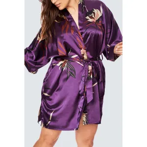 Hana Short Kimono Robe (Plus Size)