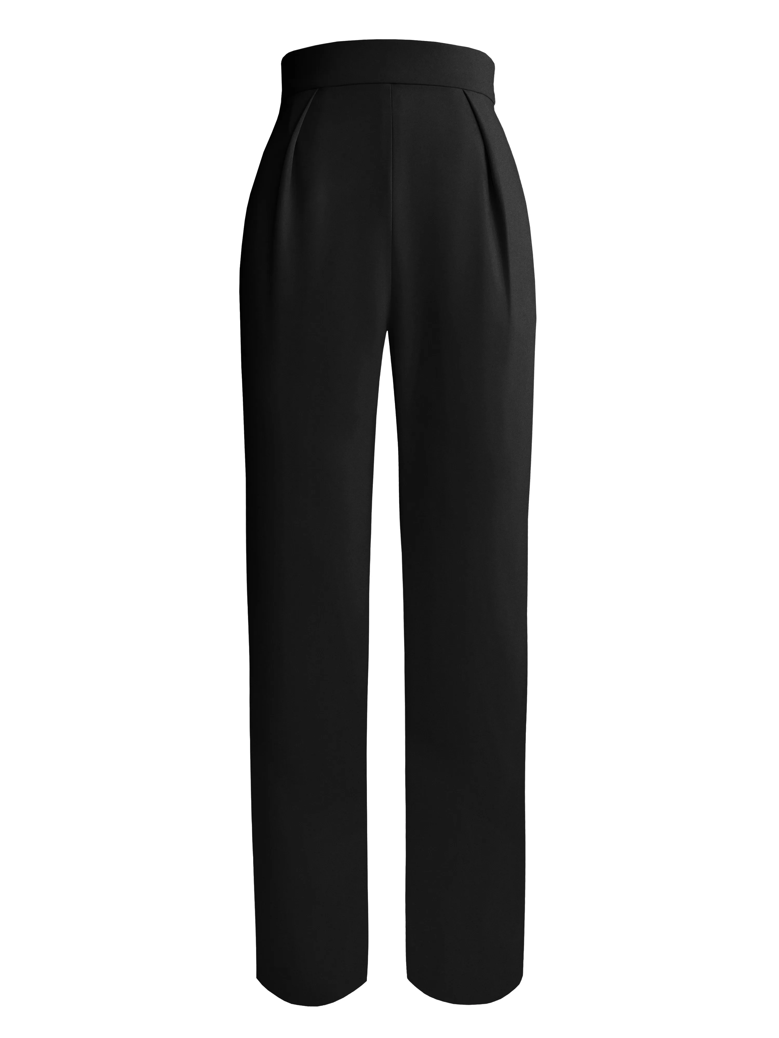 High-Waist Tapered Trousers
