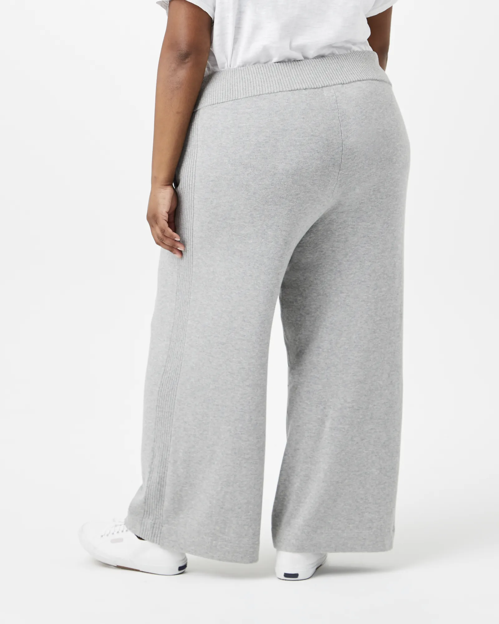 Irene Cropped Wide-Leg Pant | Charcoal Grey