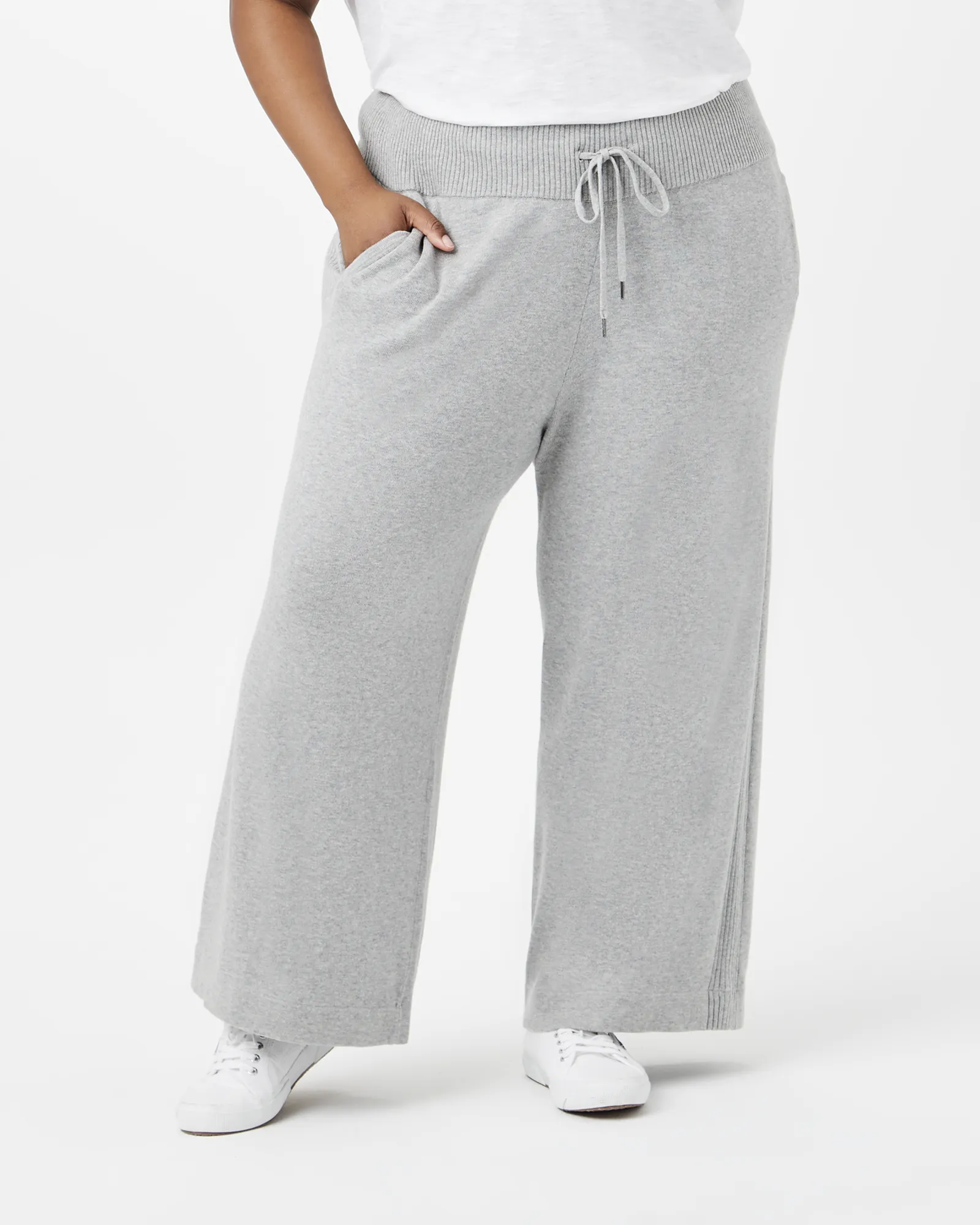 Irene Cropped Wide-Leg Pant | Charcoal Grey