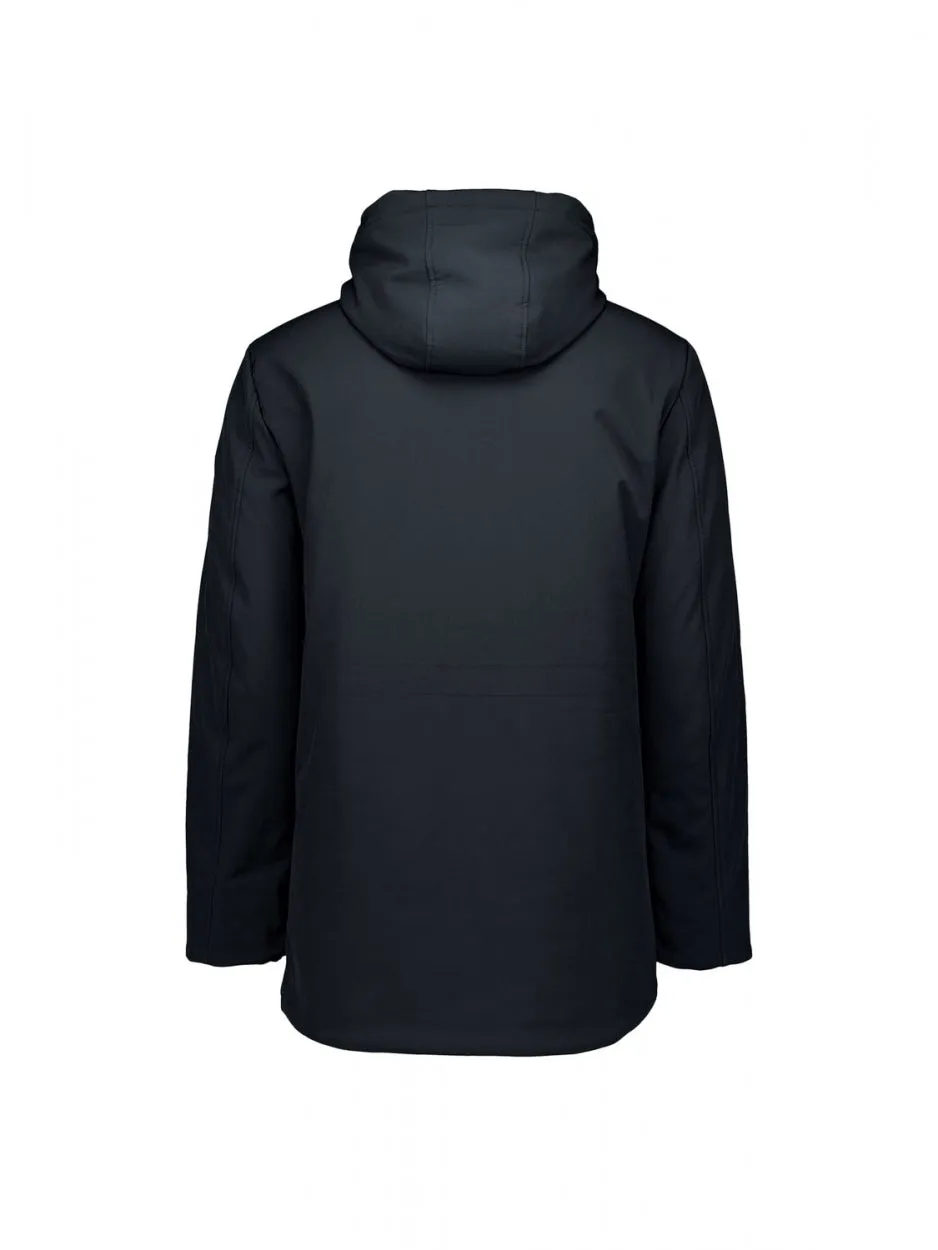 Jacket Mid Long Fit Hooded Softshell Stretch | Night