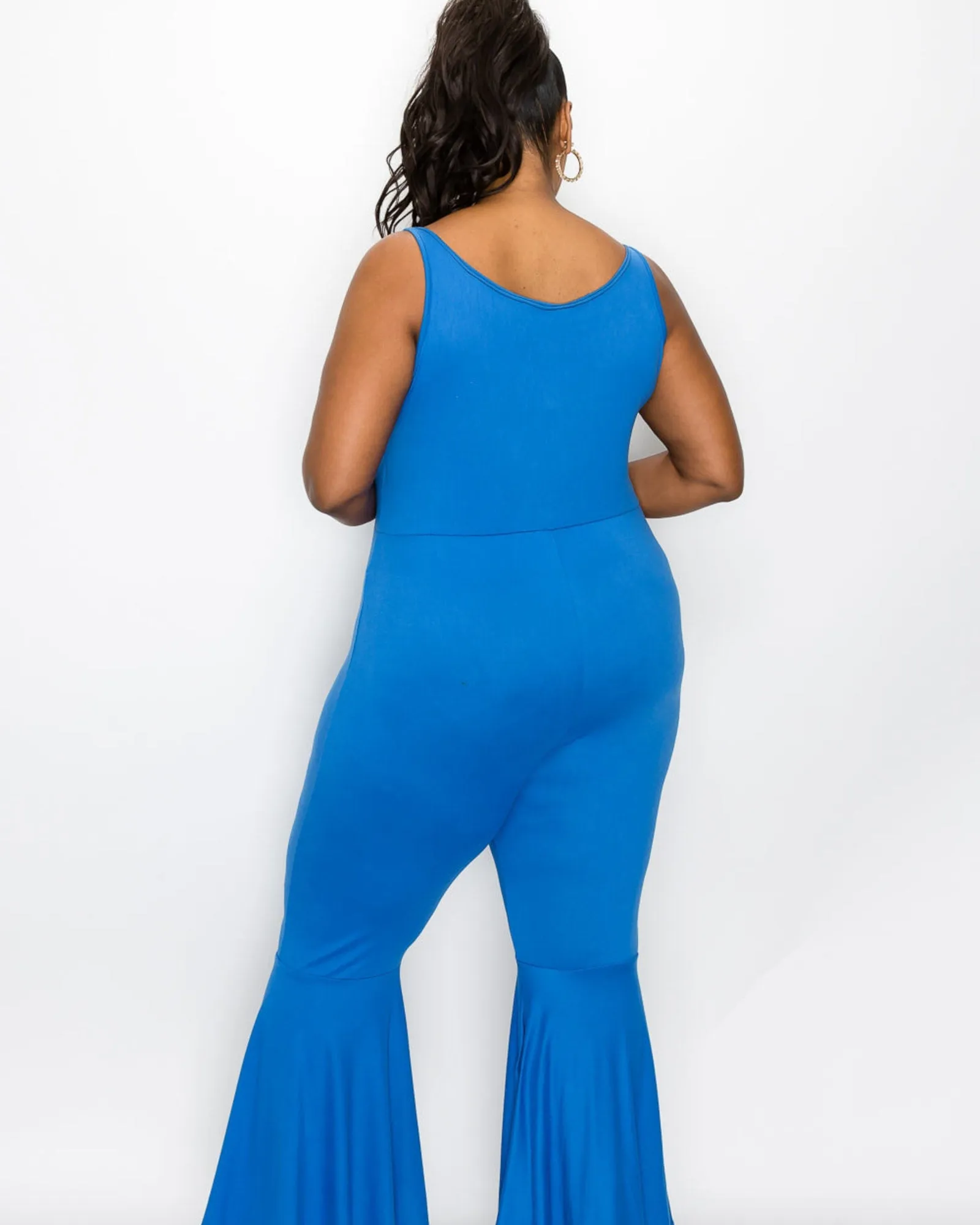 Josie Flared Leg Jumpsuit | Cobalt
