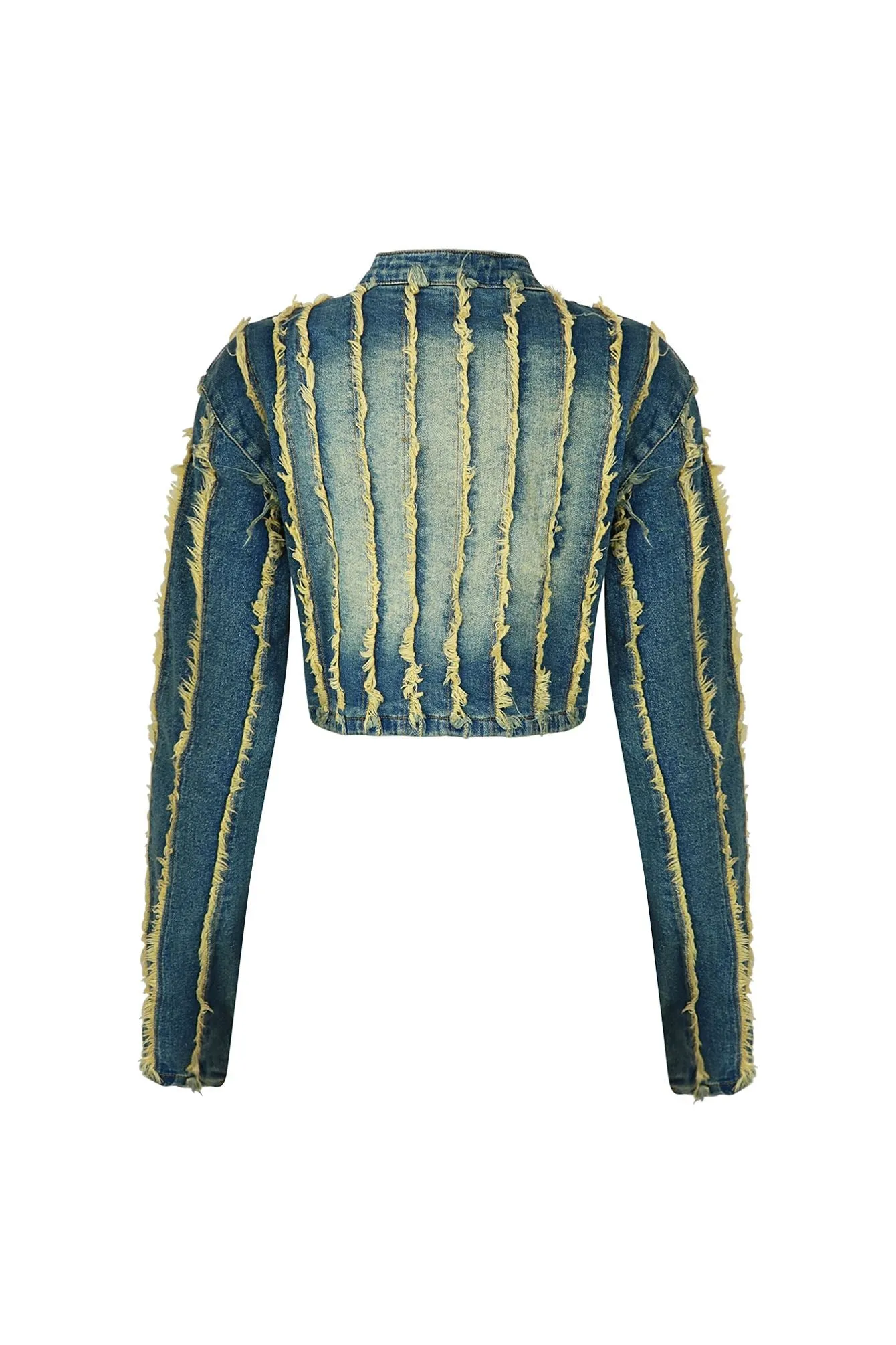 Katrina Frayed Hem Denim Jacket