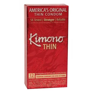 Kimono Lubricated Condom 12 Pk