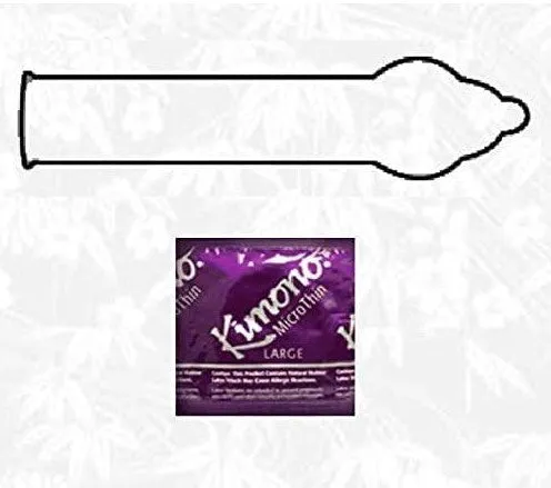 Kimono Micro Thin Large Condoms - 3 Pack