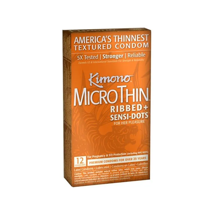 Kimono MicroThin Ribbed   Sensi-Dots