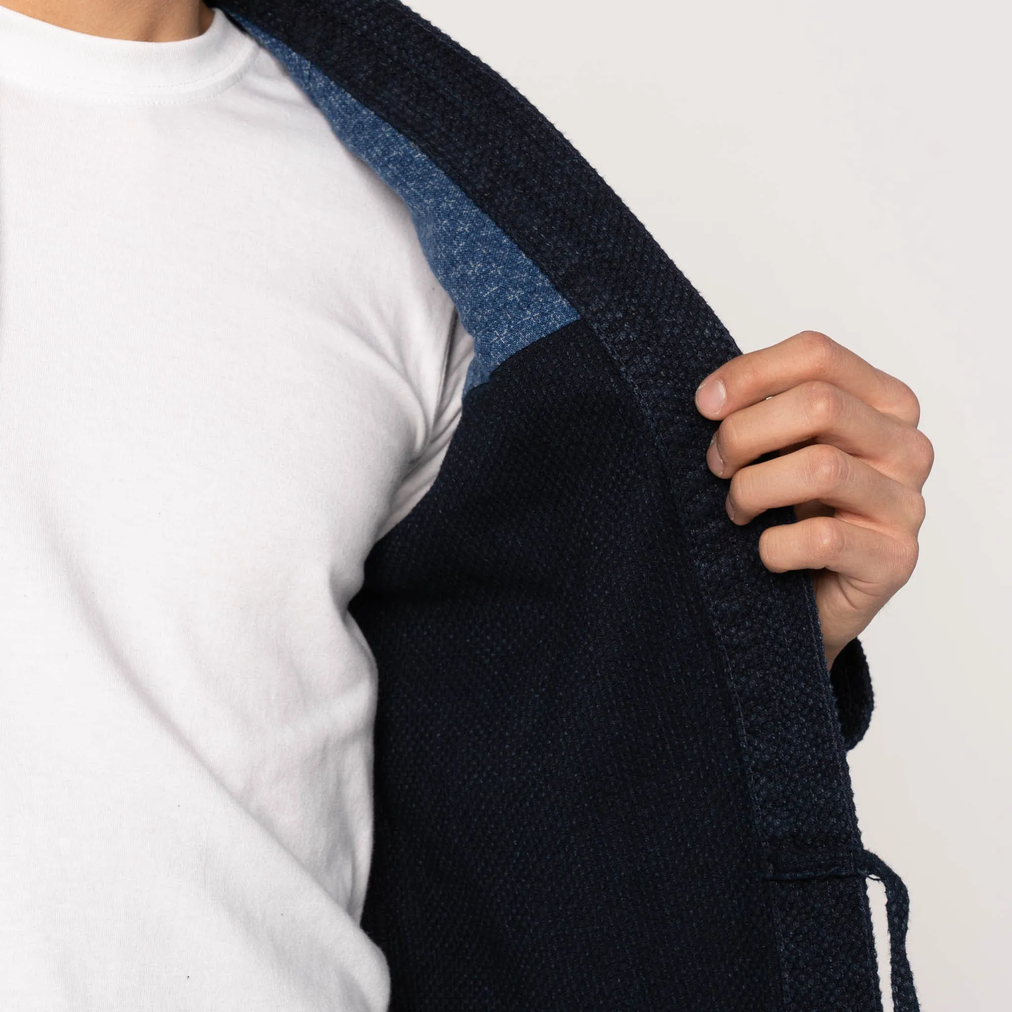Kimono Shirt - Indigo Sashiko