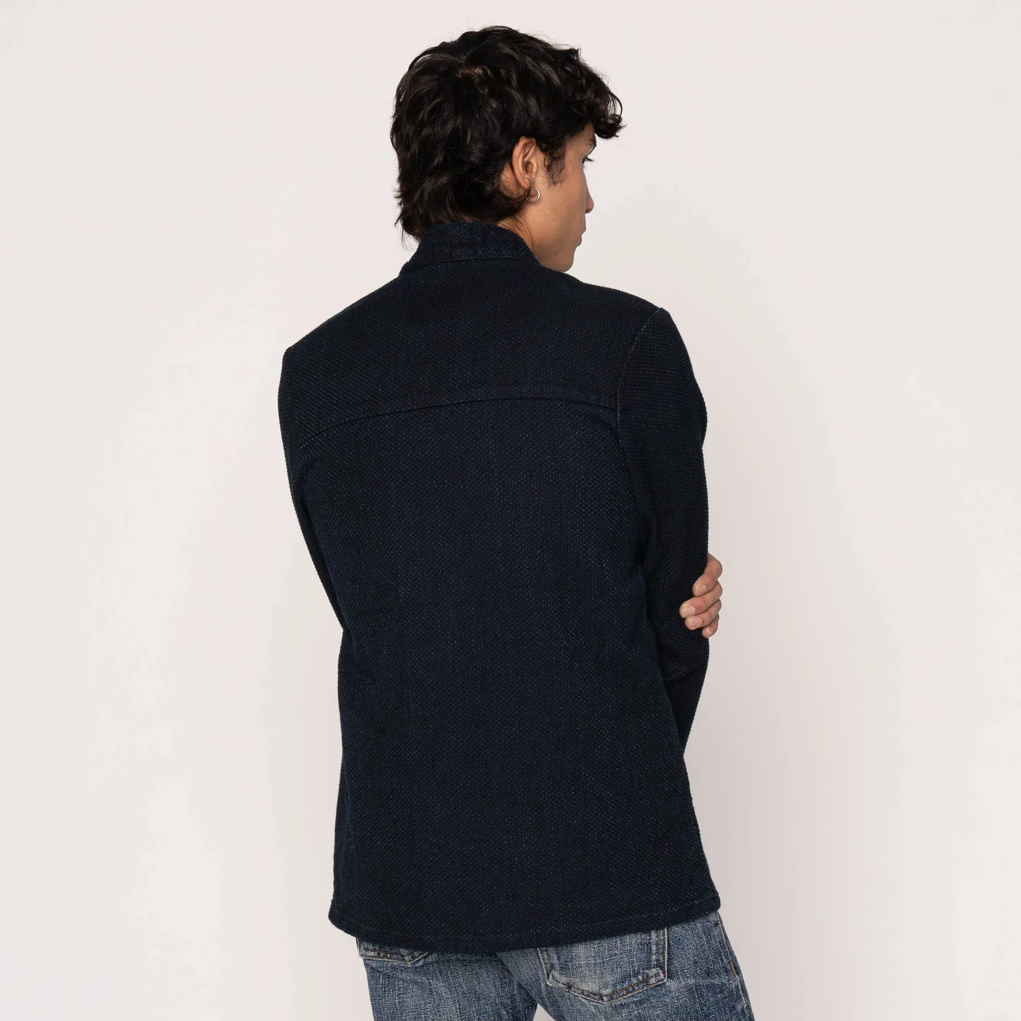 Kimono Shirt - Indigo Sashiko