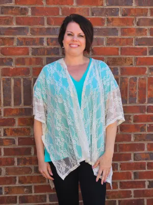 Lace Kimono in Ivory
