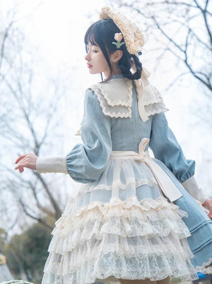 Lolita   Cover Cla Skirt Flower Dress Elegant Elegant