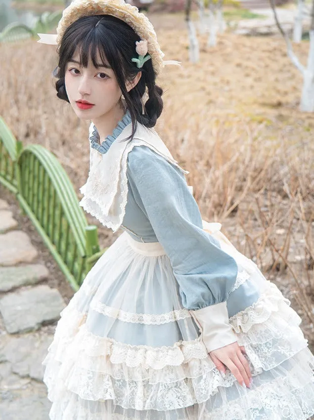 Lolita   Cover Cla Skirt Flower Dress Elegant Elegant