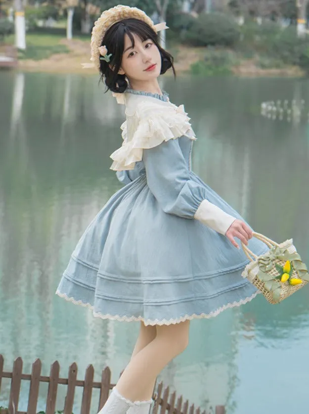 Lolita   Cover Cla Skirt Flower Dress Elegant Elegant