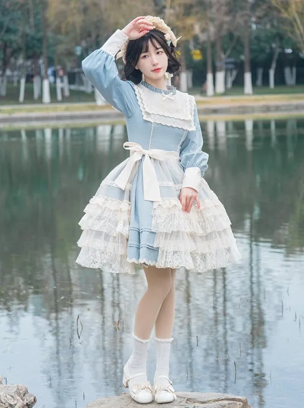 Lolita   Cover Cla Skirt Flower Dress Elegant Elegant