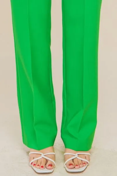 Megan High Waist Straight Pants