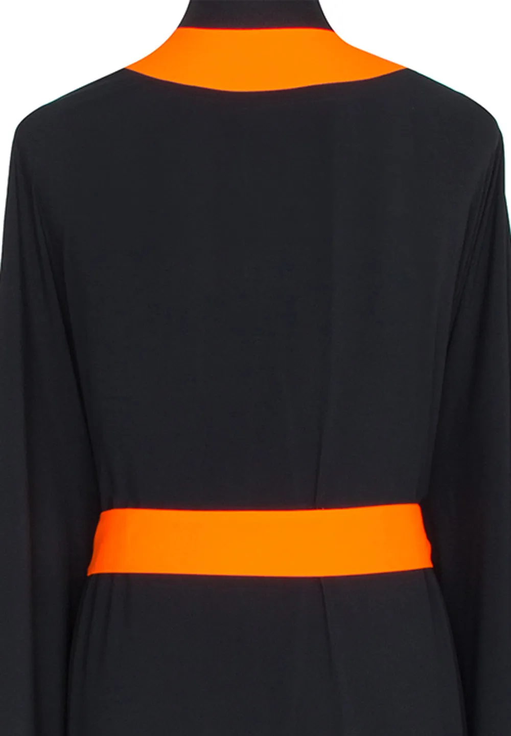 Monochrome - Black Kimono (Neon Orange)