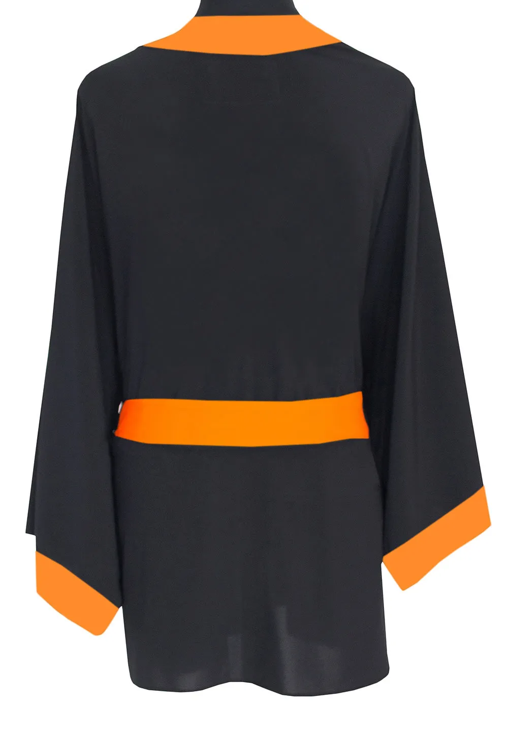 Monochrome - Black Kimono (Neon Orange)