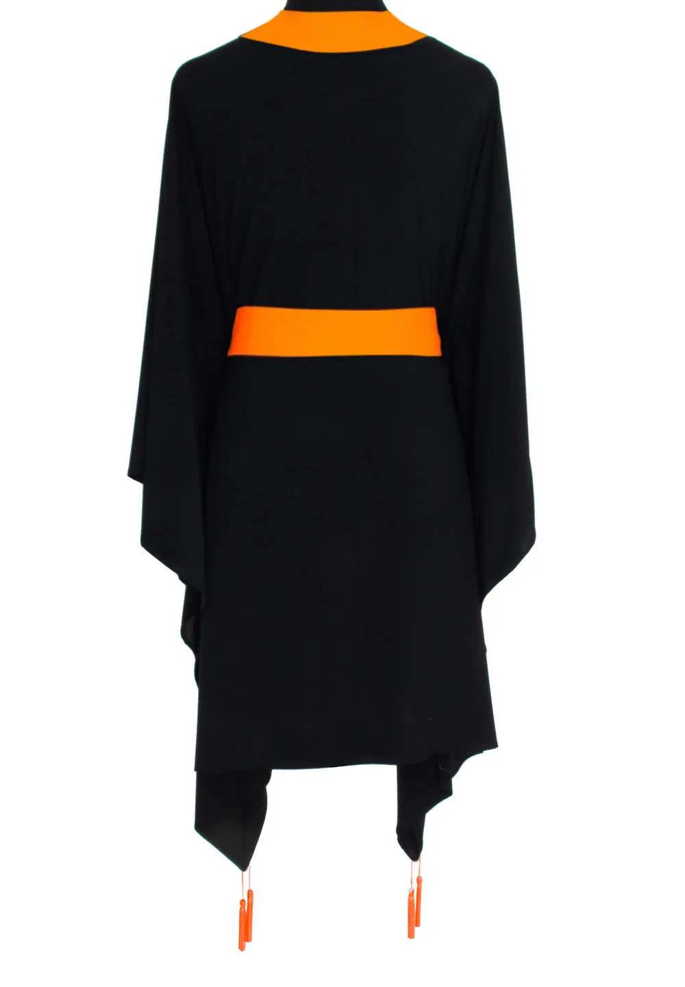 Monochrome - Black Kimono (Neon Orange)